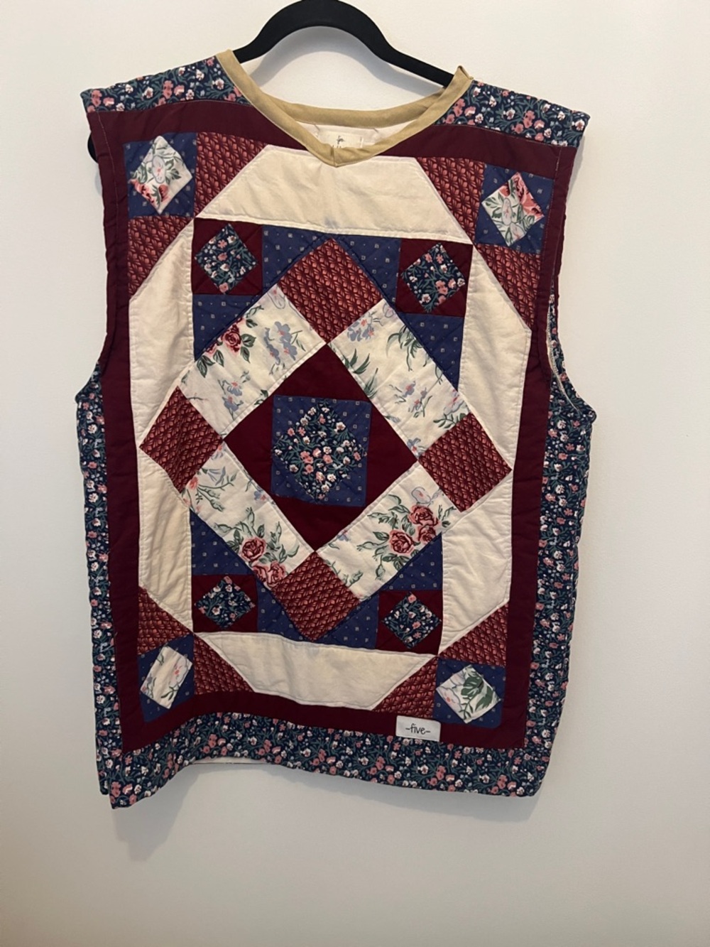 🌻-five-stitched by tina 
Quilted Vest